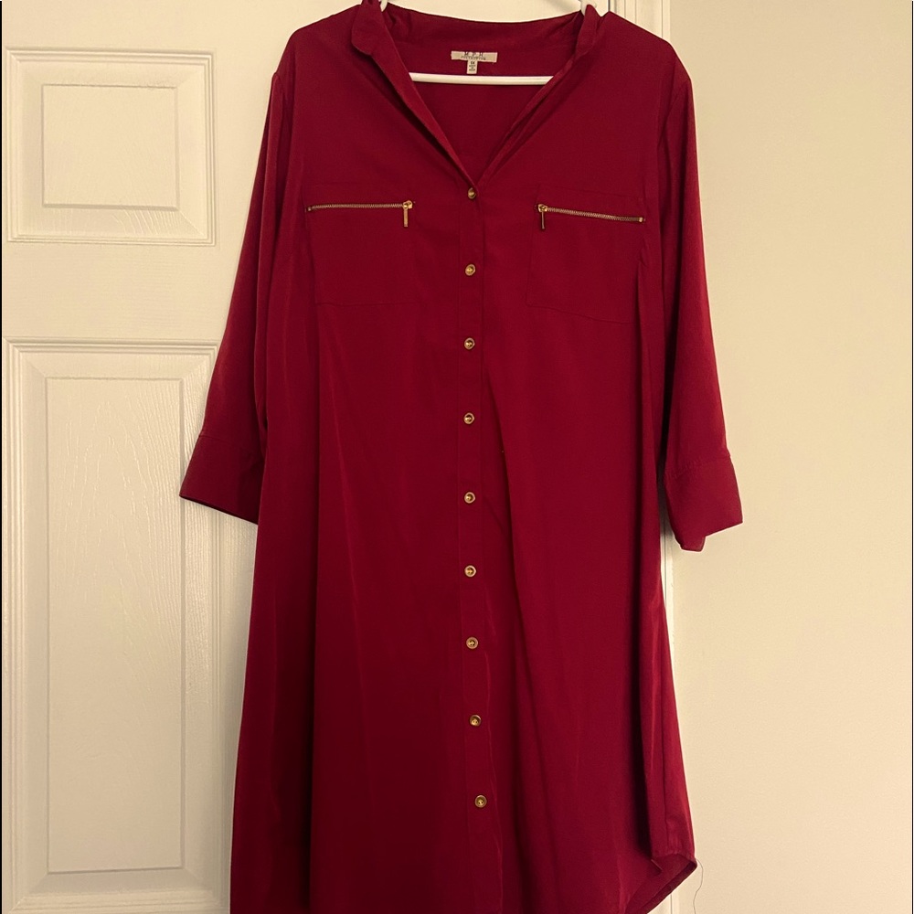 Dress Shirt Style Dress Size 1X